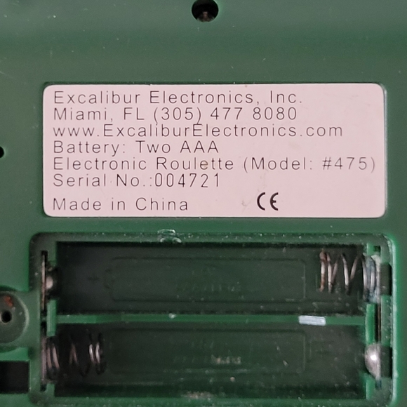 (Lot Of 2) EXCALIBUR Electronic Roulette Handheld Pocket Casino Game Model #475. - Picture 10 of 10